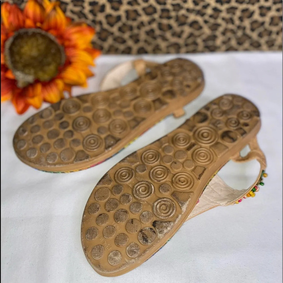 🌻5/$25🌻EMERY ROSE Beaded Decor Slingback Thong Sandals | Size 41 | SHEIN - Picture 3 of 6
